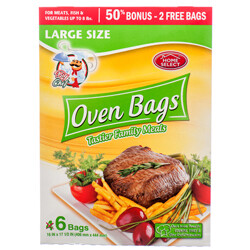 OVEN BAGS 6CT LARGE #HOME SELECT