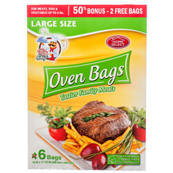 OVEN BAGS 6CT LARGE #HOME SELECT