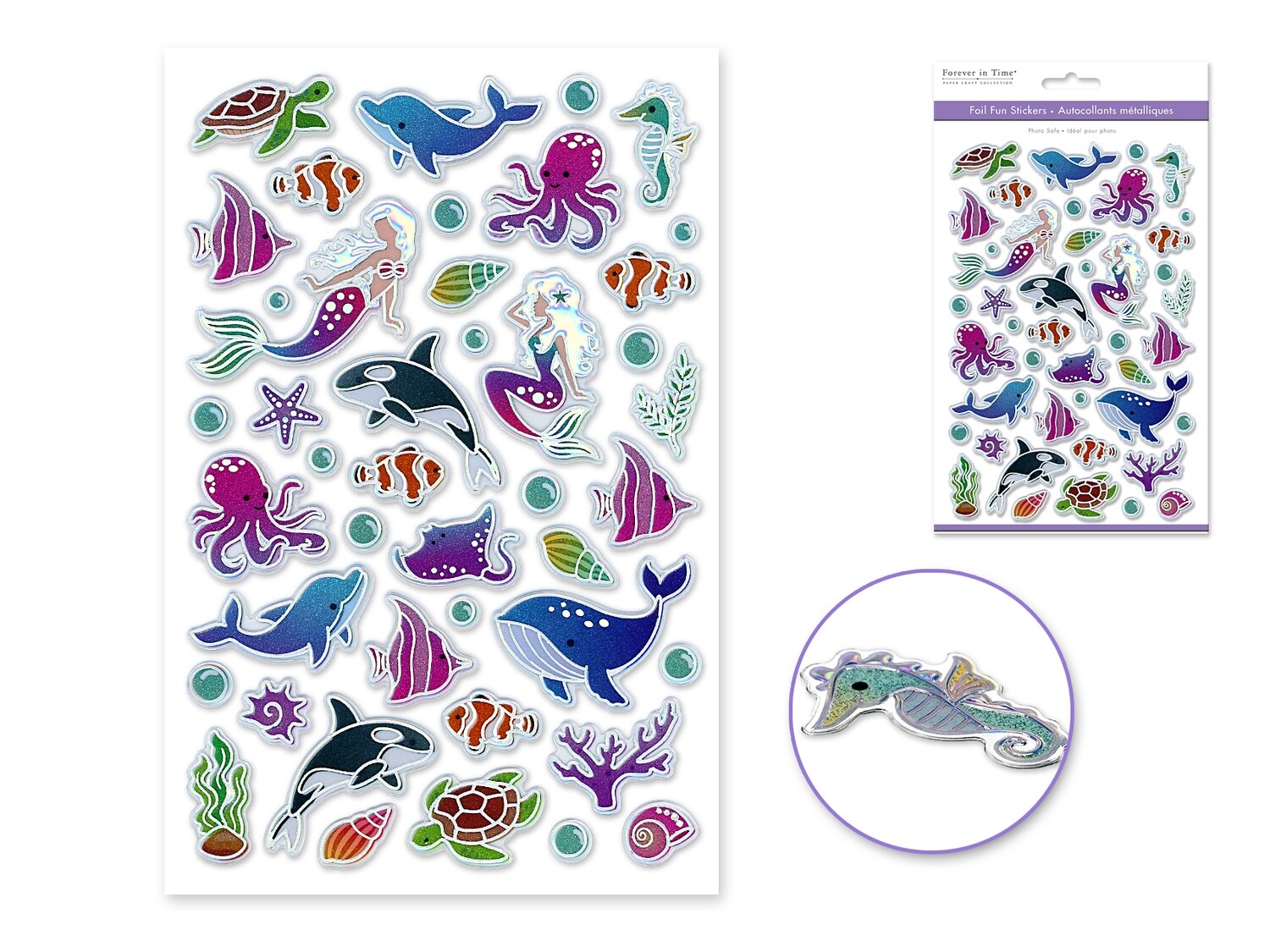 Paper Craft Sticker: 5.5&quot;x8.25&quot; Foil Fun
