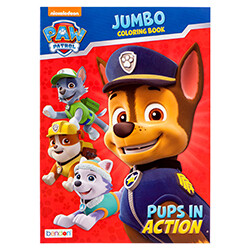 Paw Patrol Jumbo Coloring Book Pups In Action