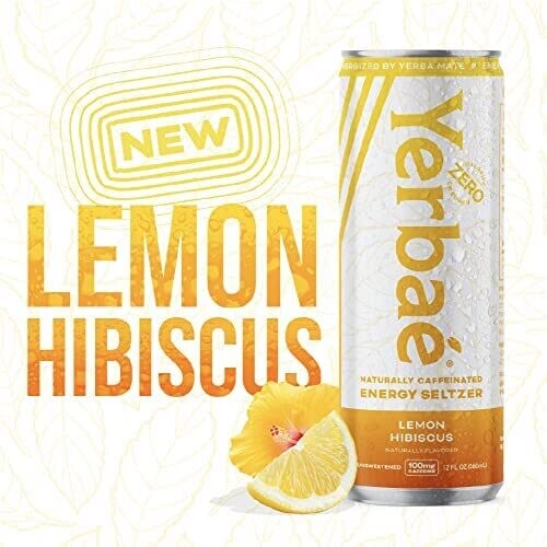 Yerbae Sparkling 12oz Lemon Hibiscus