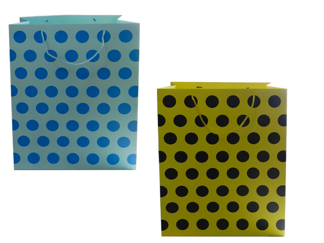 GIFT BAG 15&quot;X19&quot;X6&quot;; POLKA DOT