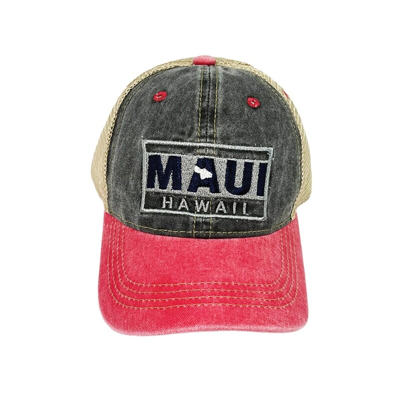 Denim Maui Island Red &amp; Blue