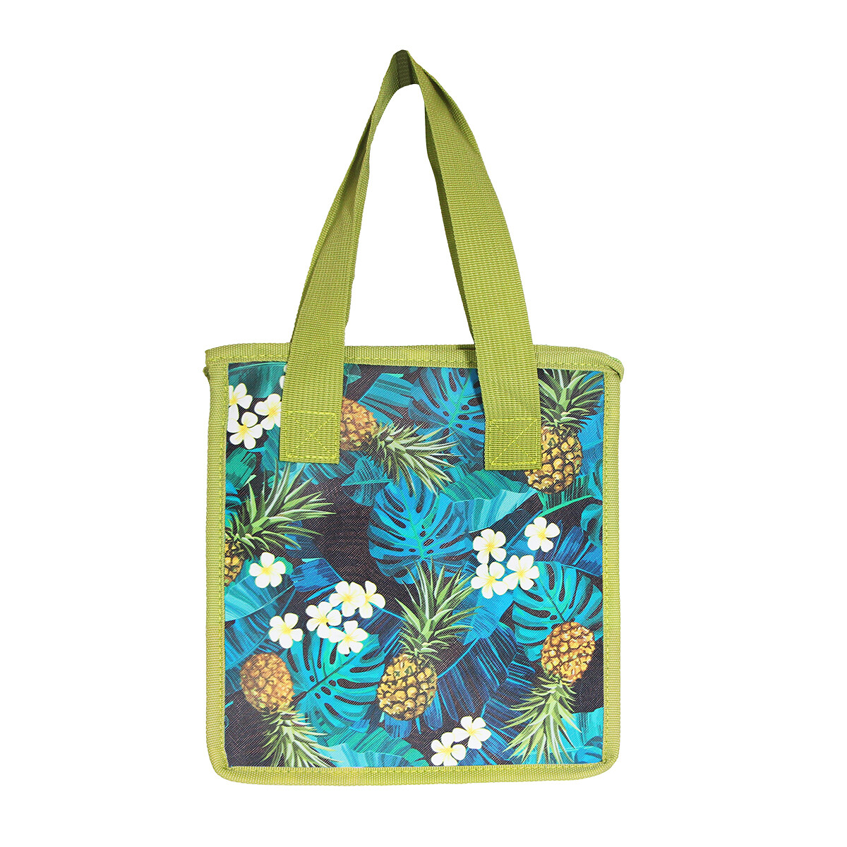 Reusable Cooler Bag Small Pineapple Green