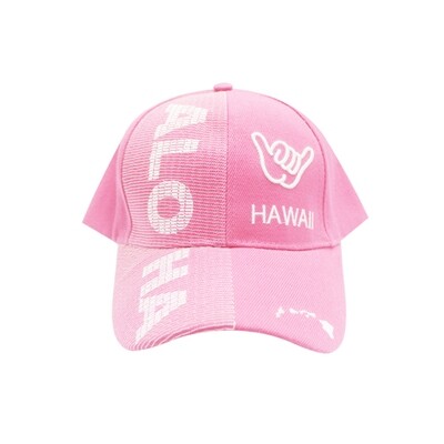 Textured Aloha Shaka Hat Pink