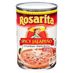 ROSARITA REFRIED BEANS 16 OZ SPICY JALAPENO