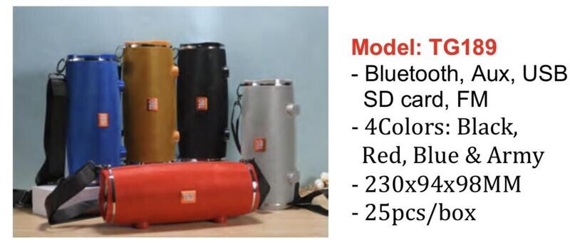 T&amp;G Home Audio Multi Functuon Bluetooth Speaker 189