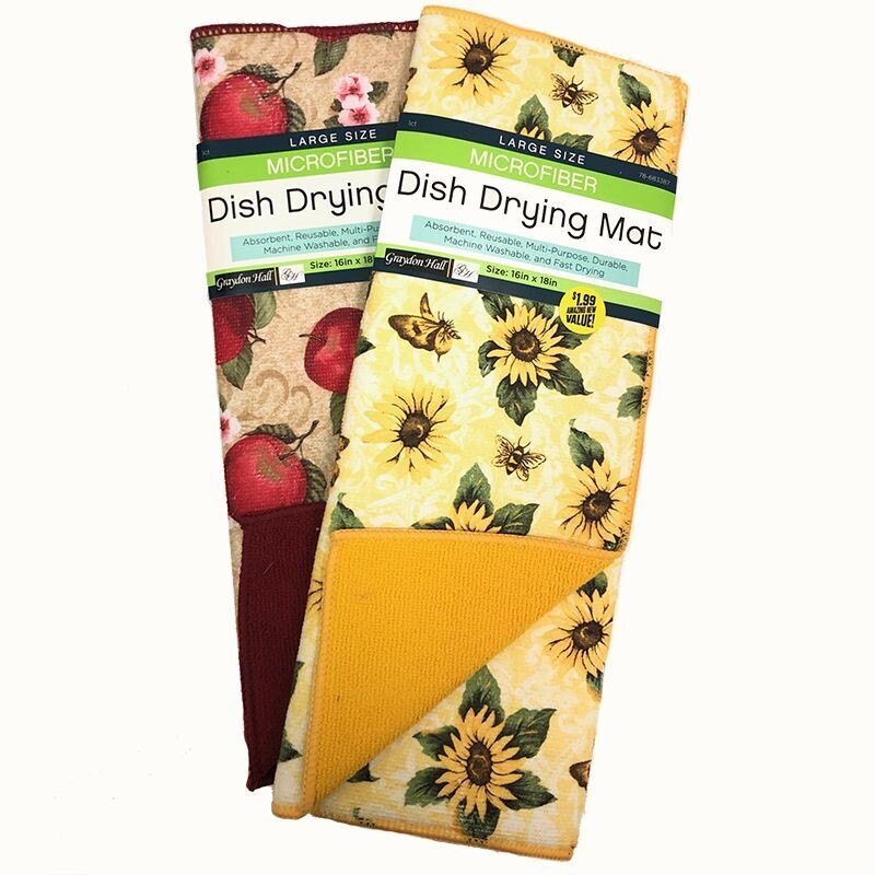 KitchenDishDryingMatPrinted