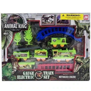 Battery Operated Dinosaur Toy Train with Tracks