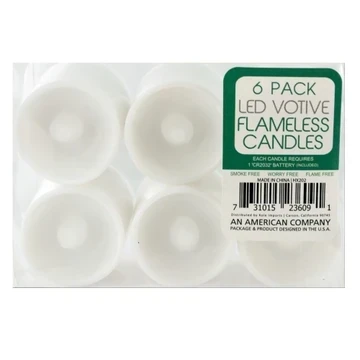 Flameless Small LED Votive Candles Set