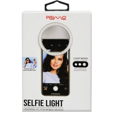 Primo Rechargeable LED Selfie Light in Silver
