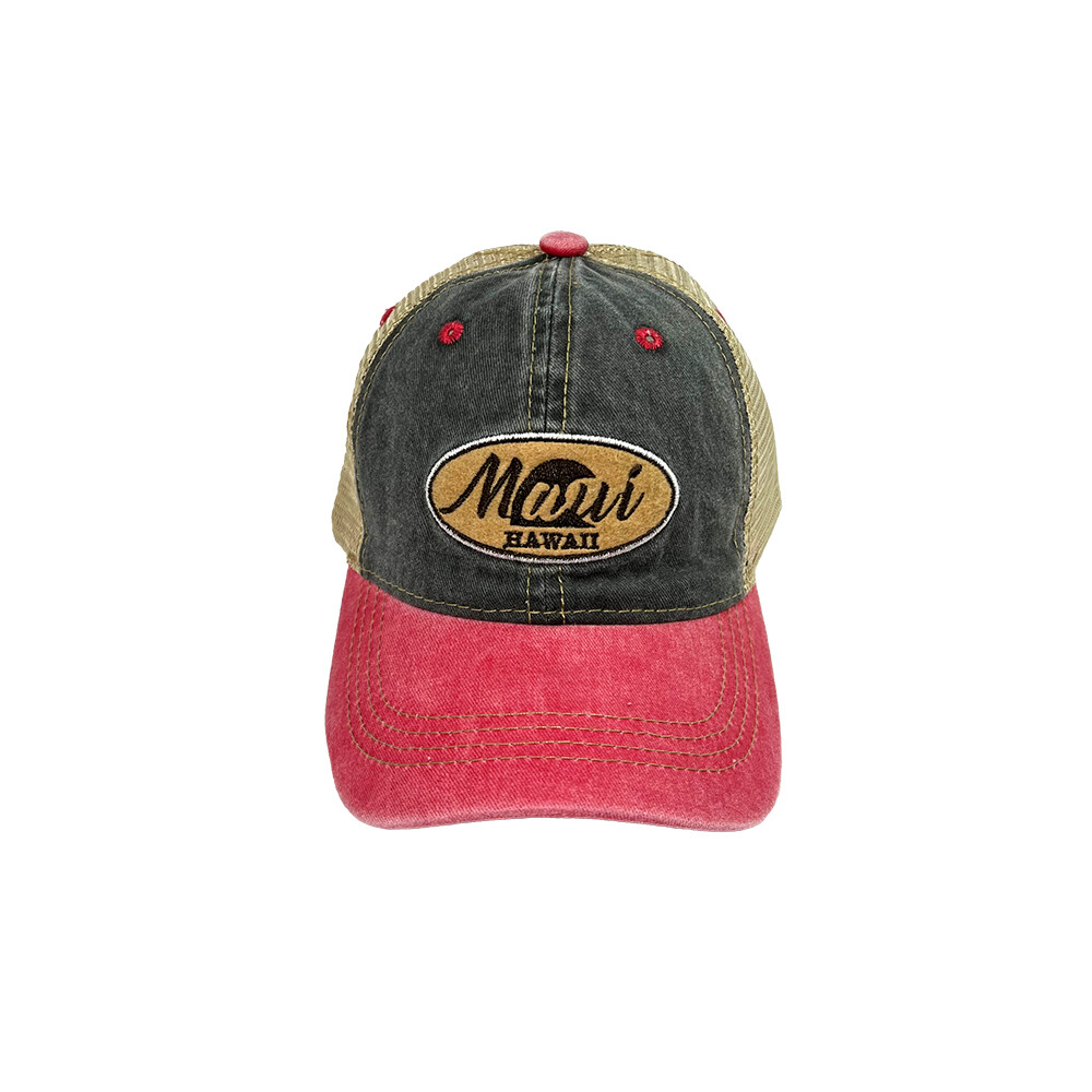 Denim Maui. Hawaii Hat Red
