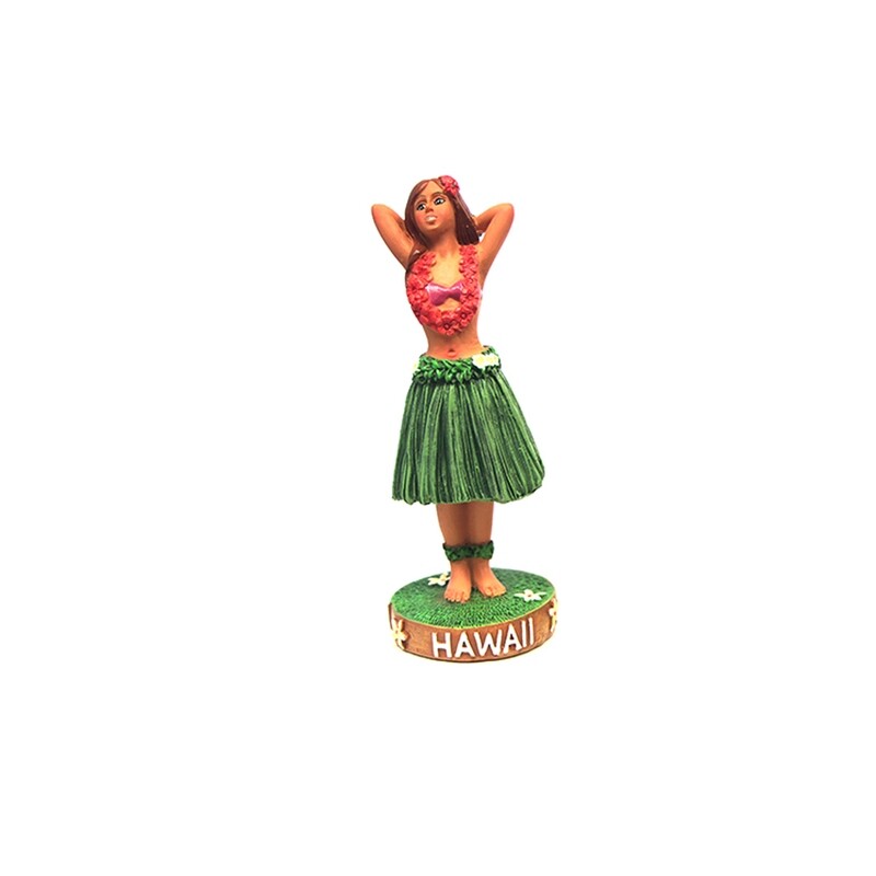 Dashboard Hula Girl Green