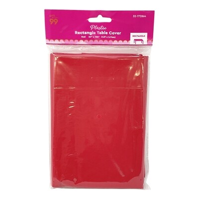 Party PG solid Table Cover Red