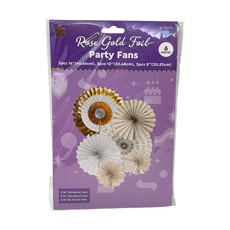 Party Decors Fan Kit Rose Gold