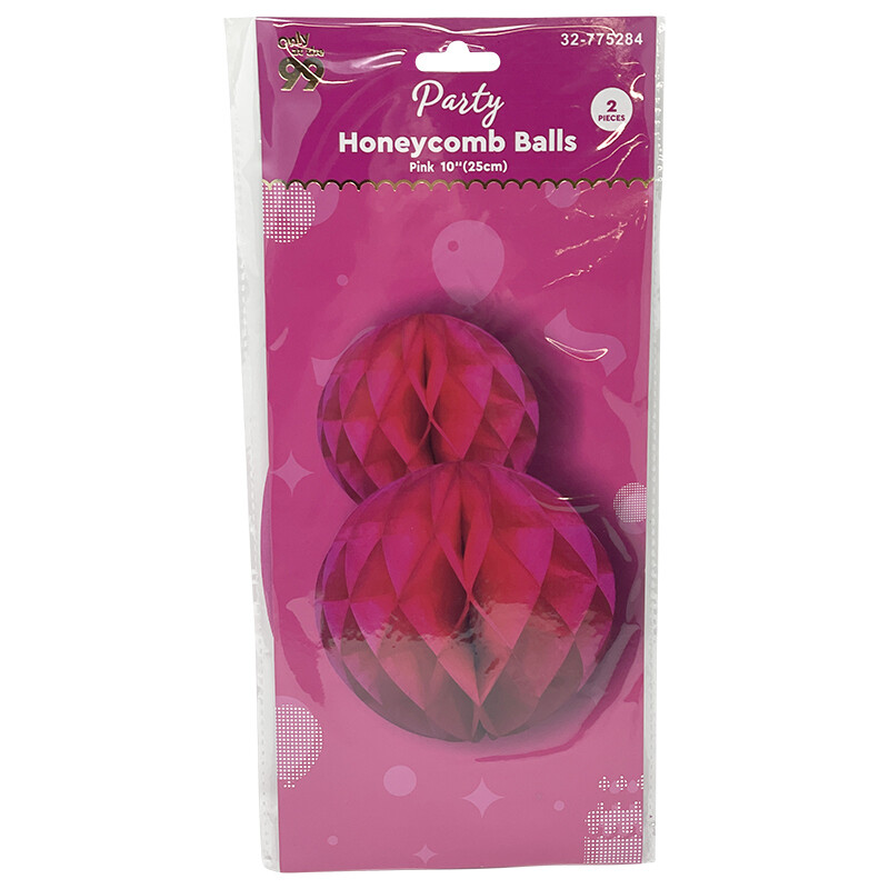 Party Decorations Honey Comb Pink 2pk10&quot;