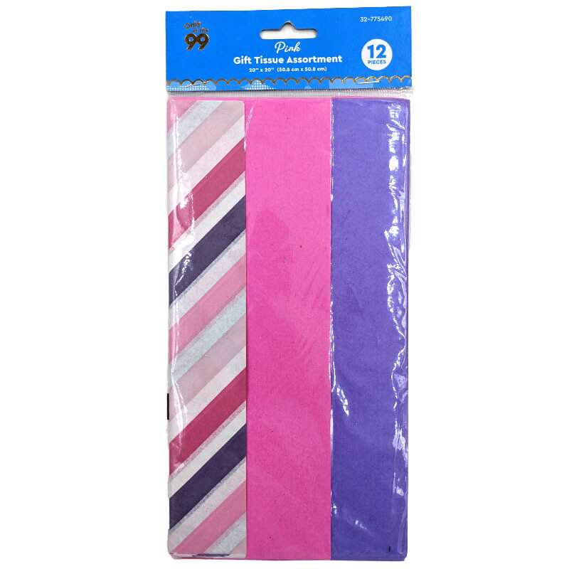 Party Printed Tissue Solid Hot Pink
Hot Pink 12 ct