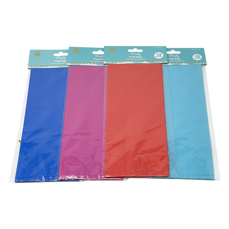 Party Treat Cellophane Bags solid 12ct