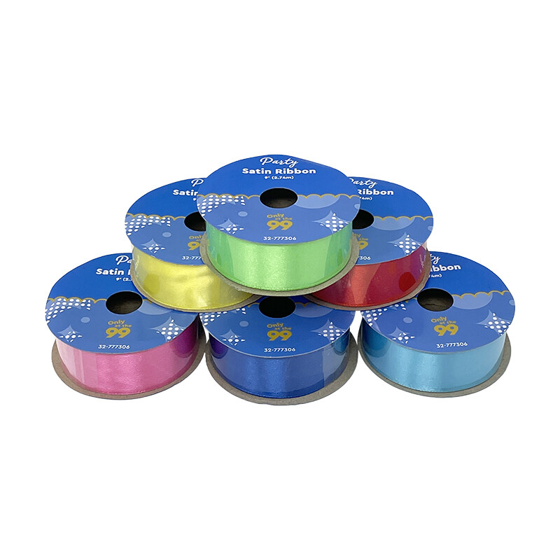 Party Ribbon And Bow Satin Primary Ribbon 3yrd