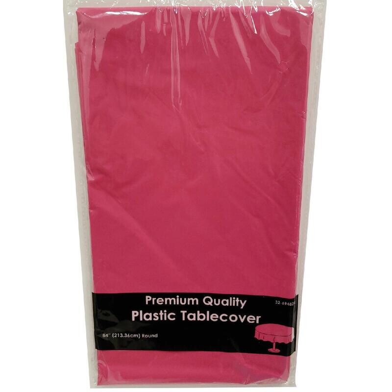 Party Table Cover
Round 84&quot;, Hot Pink