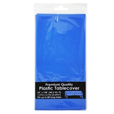 Party Table Cover
Rockin Blue, Plastic, 54x108in