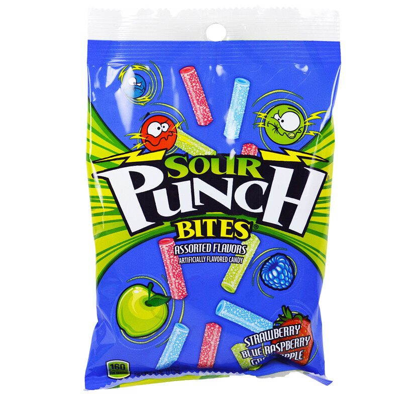 Sour Punch Candy Straws
Assorted Flavors, Bite Size, 4oz