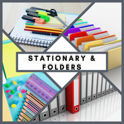 Stationary &amp; Folders