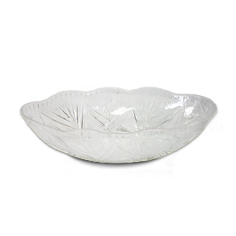 GourmetPlasticOvalBowlCrystalCut