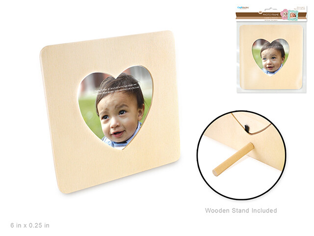 Wood Craft: 6 1/4&quot; DIY Photo Frame w/Dowel