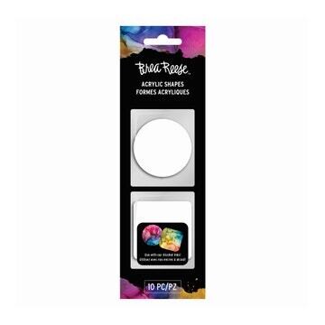 Brea Rose 10 Piece Acrylic Circle and Square Shapes