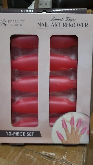 SOAK OFF NAIL SET OF 10 - PURPLE &amp; PINK