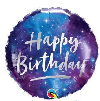 Birthday Galaxy Foil Balloon