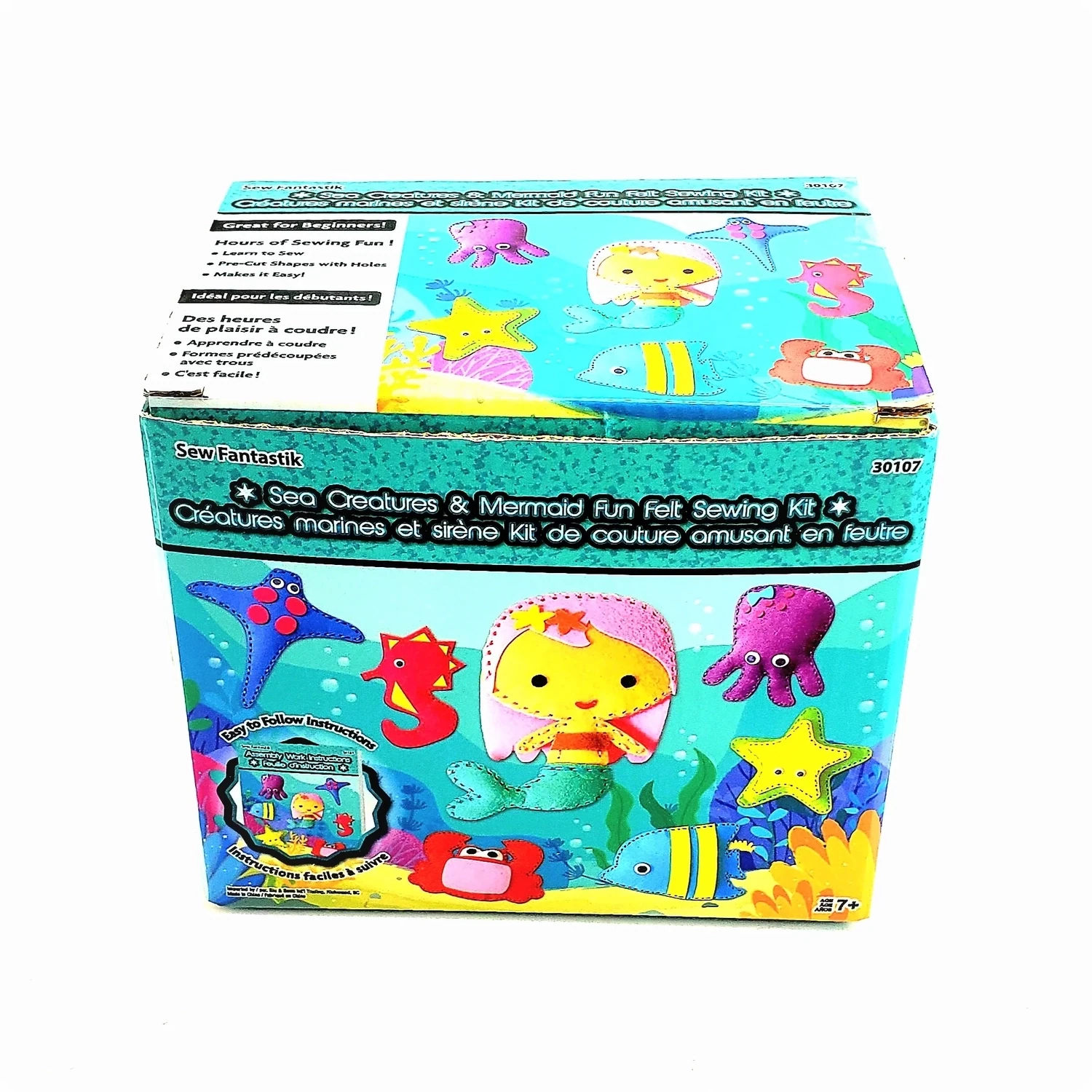 SEA CREATURES &amp; MERMAID FUN FELT SEWING KIT