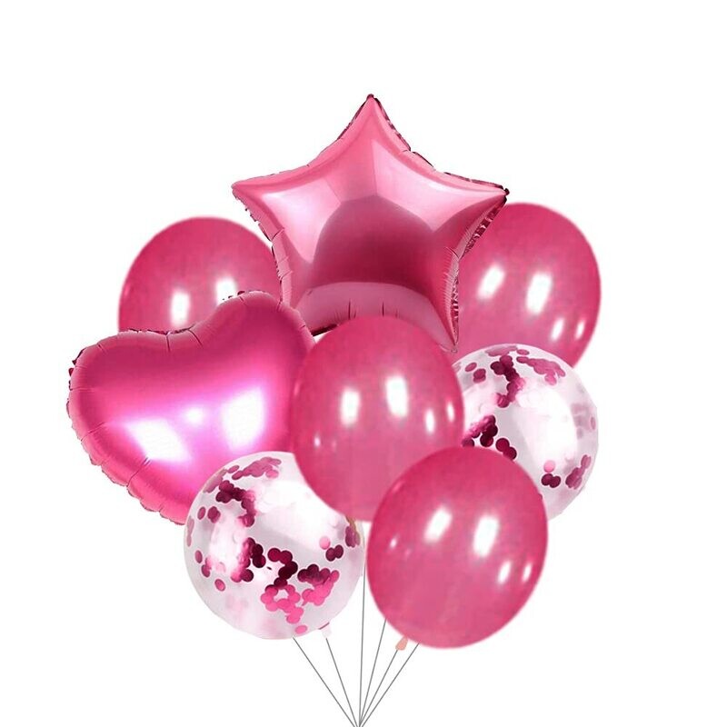 8 PC PARTY FOIL BALLOON SET
