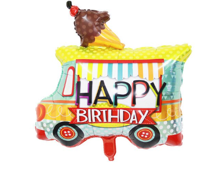 HAPPY BIRTHDAY TRUCK FOIL BALLOON 26&quot; (50)