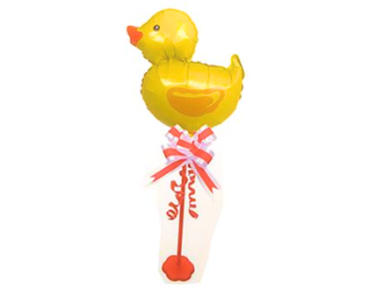 ANIMAL BALLOON W/ STAND AND BOW DUCK/ELEPHANT