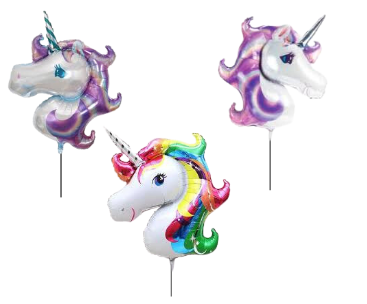 UNICORN BALLOON 39.3&quot; 3ASST DESIGNS (50)