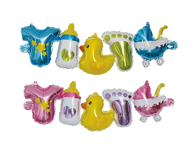 GARLAND BALLOON BABY BOY &amp; GIRL 38&quot; X 11&quot;H