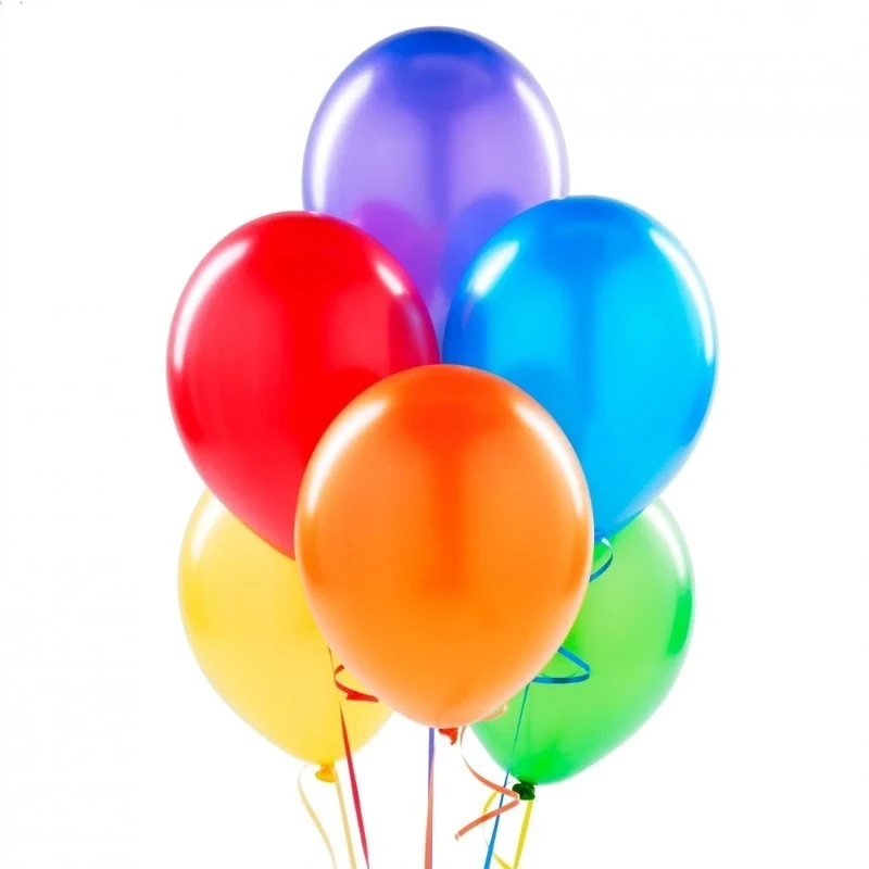 10CT 12IN HELIUM BALLOONS NEON ASST