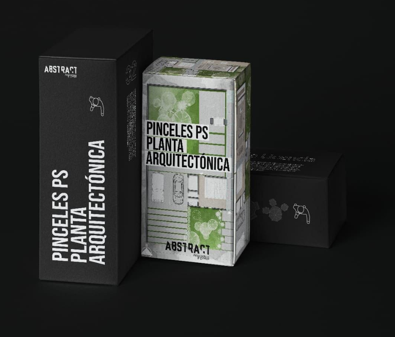 PACK DE PINCELES psd PLANTA ARQUITECTÓNICÀ