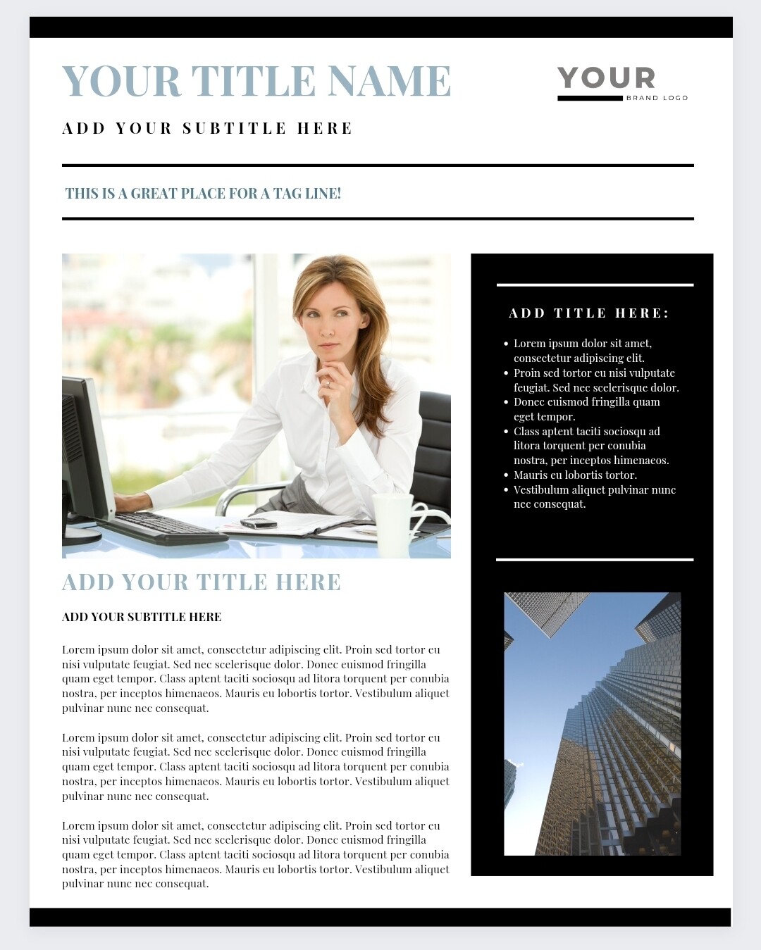 Executive BIO | Media Kit | Canva Design Template
