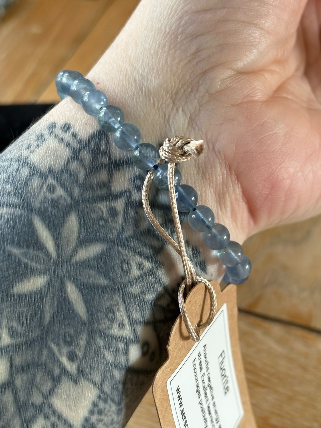 Teal Fluorite 6mm Stretch Bracelet