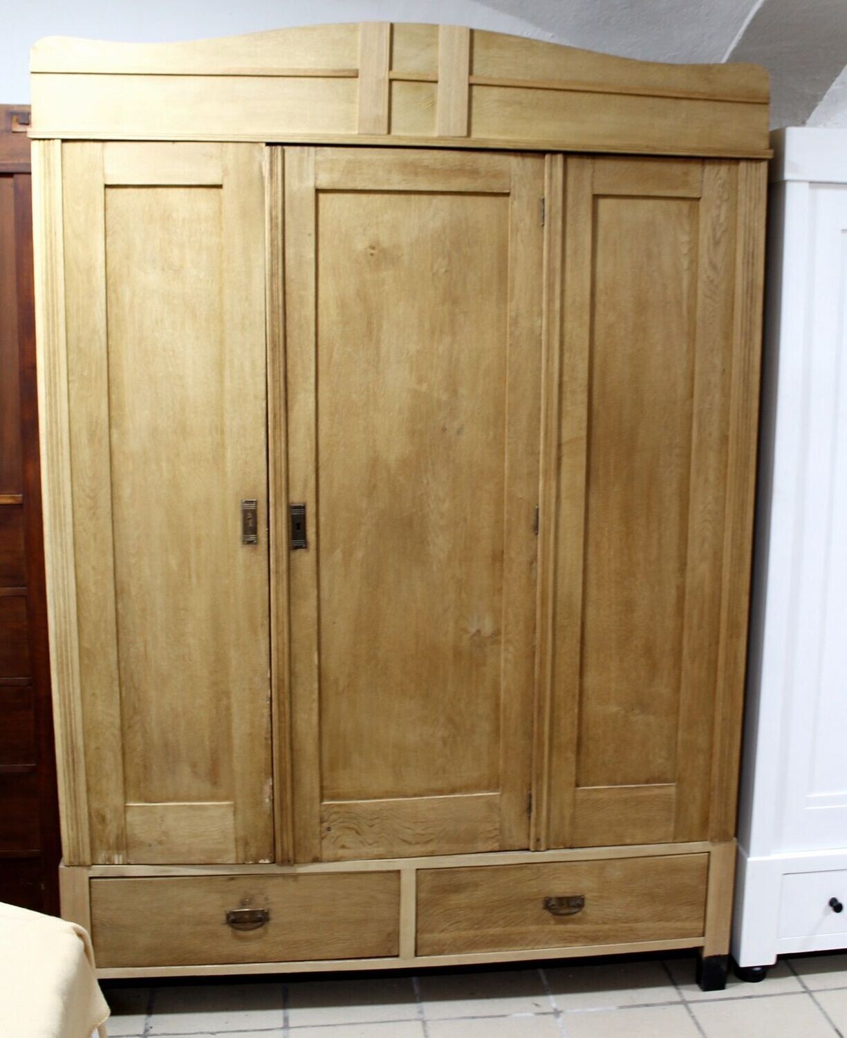 Eiche Kleiderschrank von 1910-überarbeitet