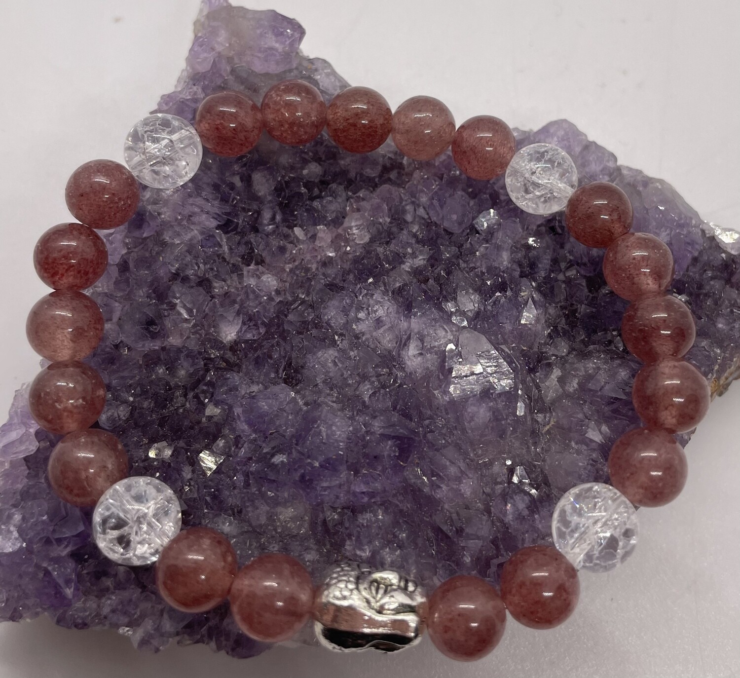 BRACELET FRAISE ET CRISTAL