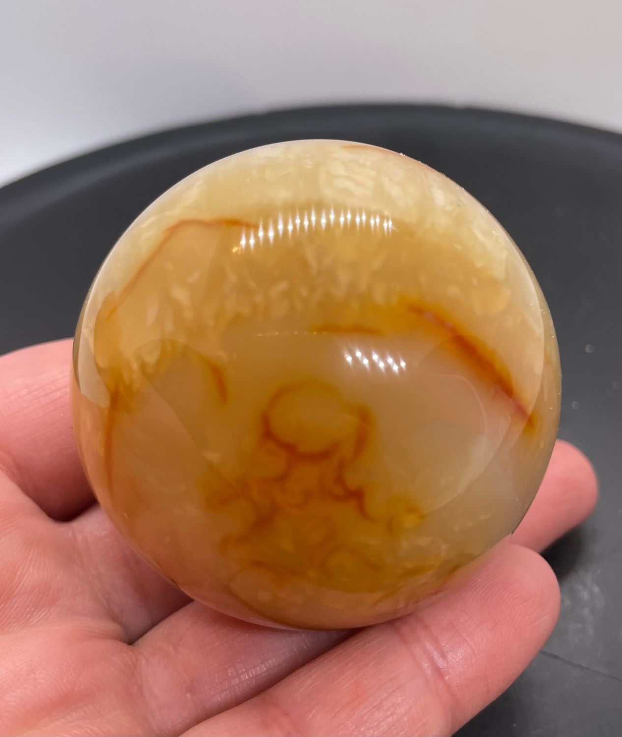 SPHERE EN CORNALINE