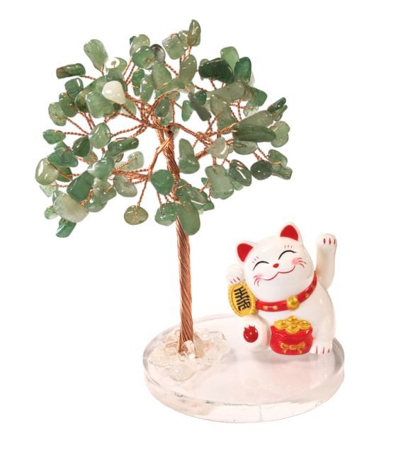 ARBRE DE VIE AVENTURINE VERTE MANEKINEKO