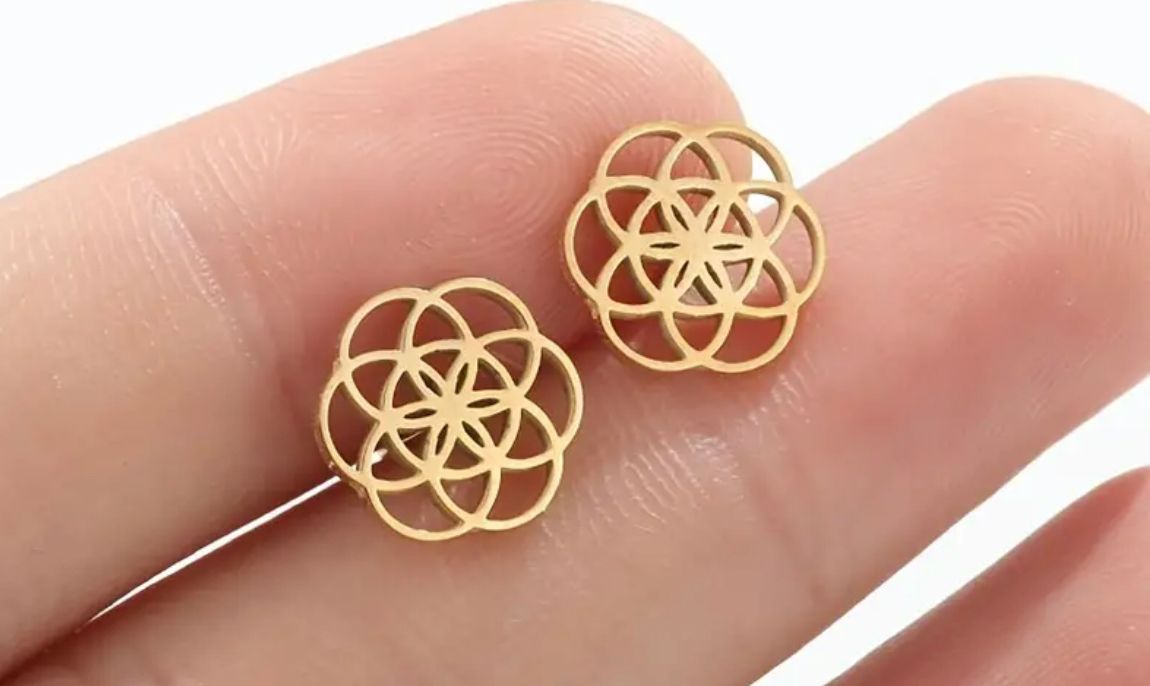 BOUCLES D’OREILLES FLEUR DE VIE