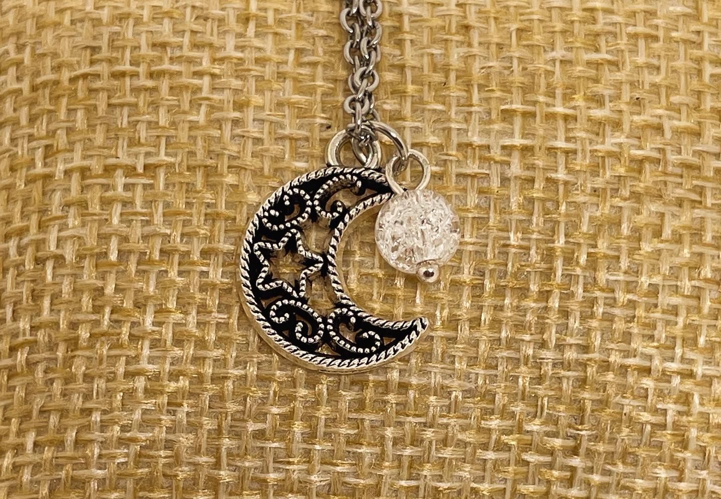 PENDENTIF LUNE CRISTAL
