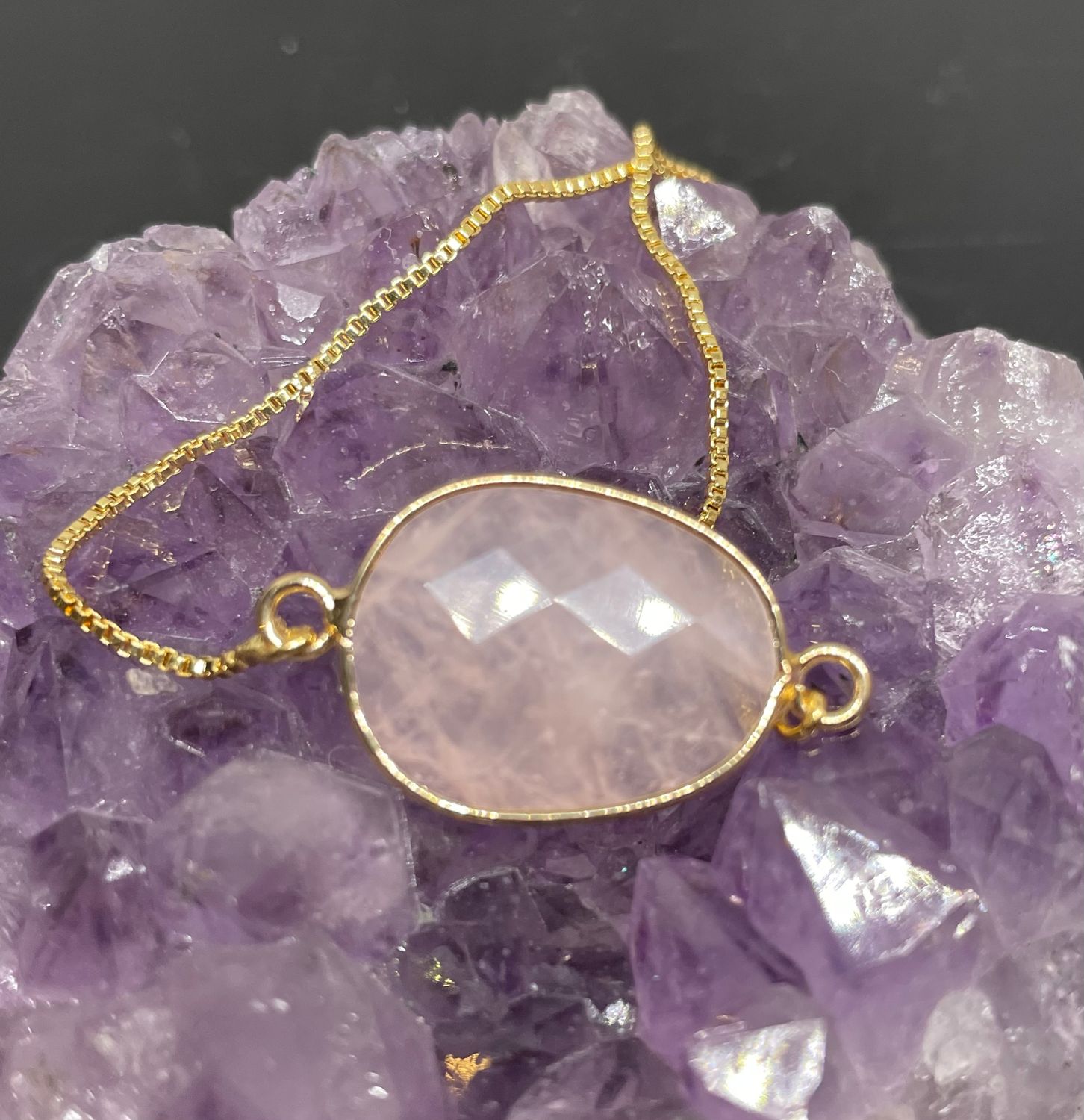 BRACELET QUARTZ ROSE