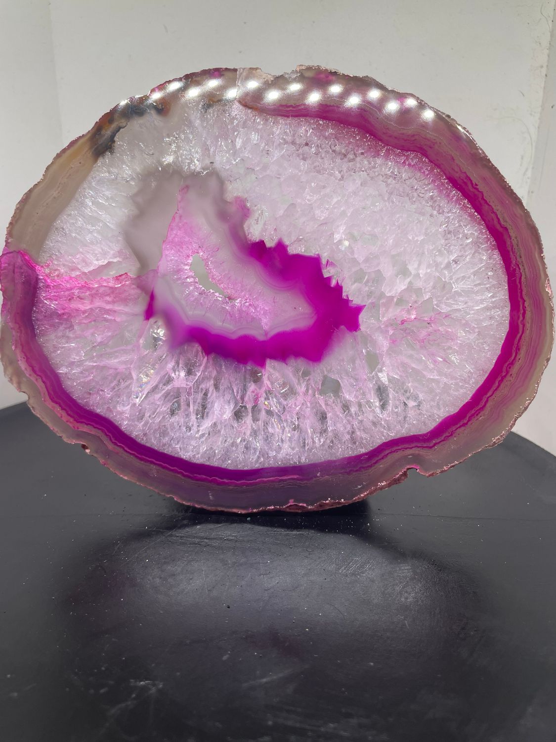 TRANCHE D’AGATE TEINTÉE